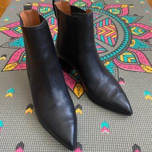 & Other Stories Black Leather Boots - Size 6.5